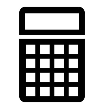  Hesap makinesi vektör simgesi