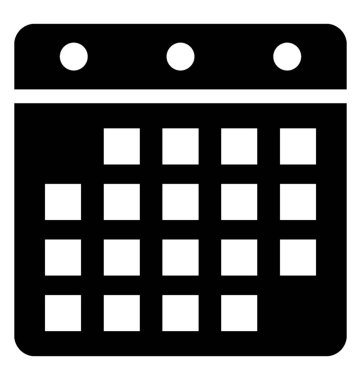  Takvim vektörü simgesi