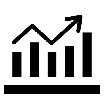  bar çizelgesi vektör simgesi