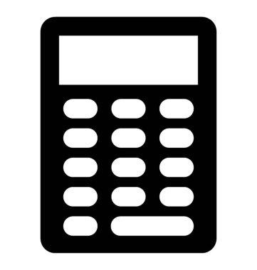  Hesap makinesi vektör simgesi