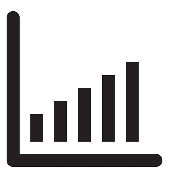 Bar Chart Vector Icon — Stock Vector