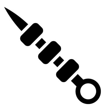  Barbekü vektör simgesi