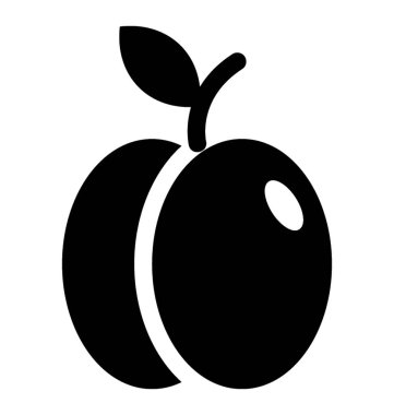  Şeftali vektör simgesi