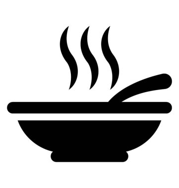  Çorba vektör simgesi