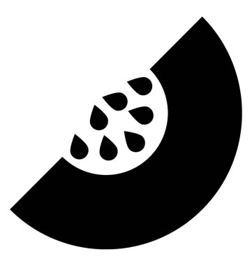  Karpuz vektör simgesi