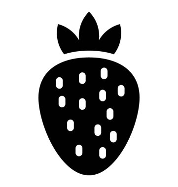 Çilek vektör simgesi