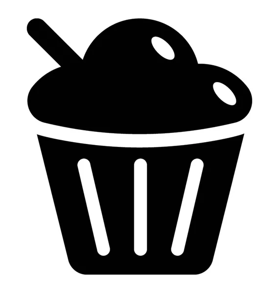 Icono de helado vector — Vector de stock