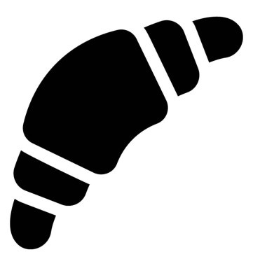  kruvasan vektör simgesi