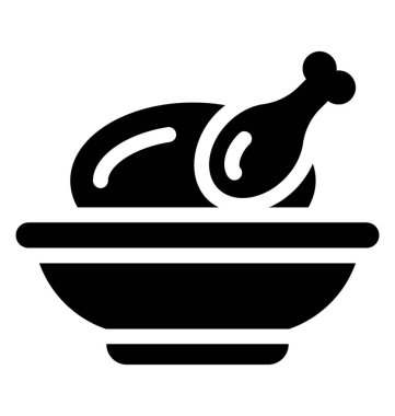  Kızartma vektör simgesi