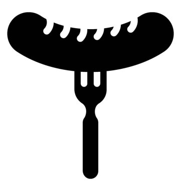  sosis vektör simgesi