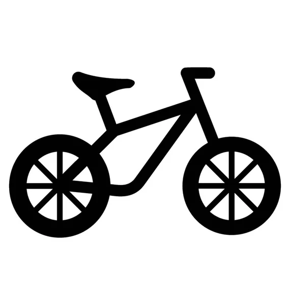 Cykel Glyph vektor symbol — Stock vektor