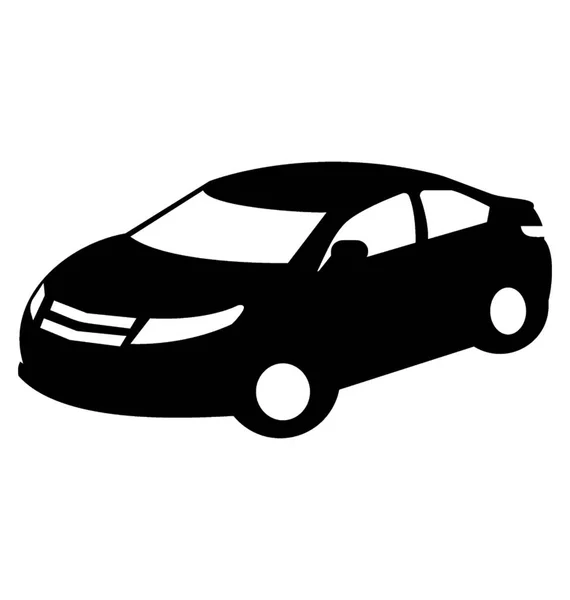 Sedan Glyph Vector Icon — Stockvector