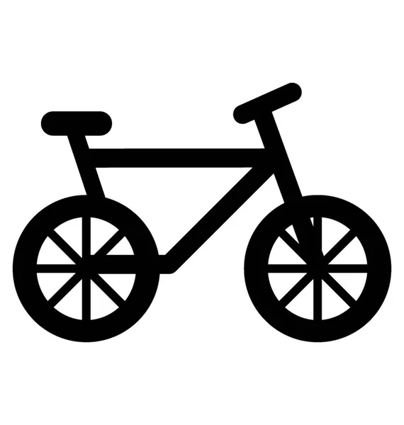 Bicicleta Glifo Vector icono — Archivo Imágenes Vectoriales