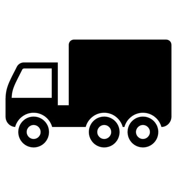 Icône vectorielle Glyphe camion logistique — Image vectorielle