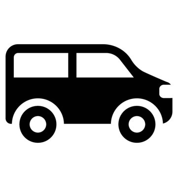  Van glif vektör simgesi