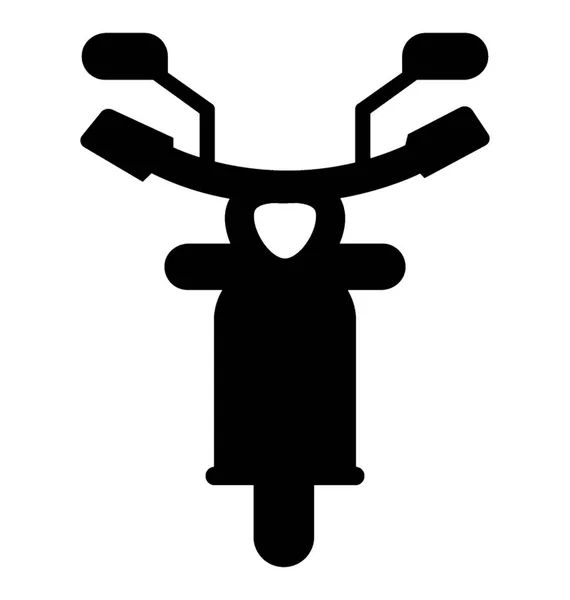 Scooter Glyph Vector Icono — Archivo Imágenes Vectoriales