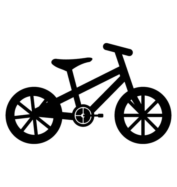 Bike Glyph Vector Icon — Stock Vector