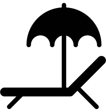  Vektör simge güneşlenmek