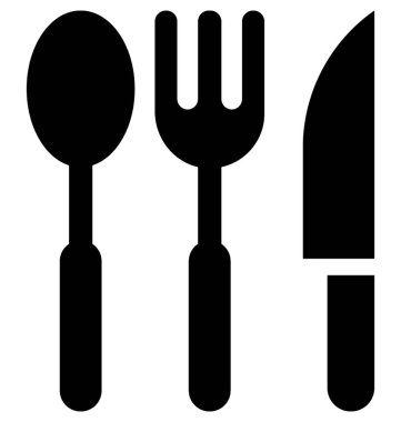  Çatal bıçak vektör simgesi