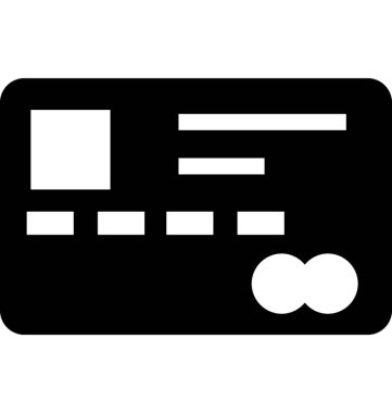  Kredi kartı vektör simgesi
