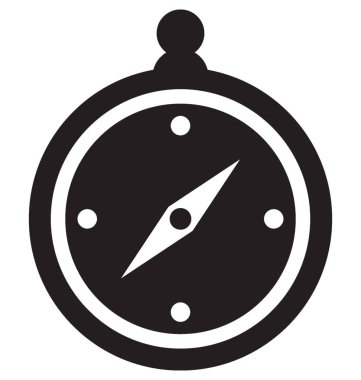  Pusula vektör simgesi 