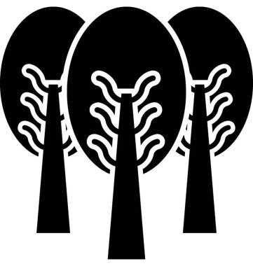  Orman vektör simgesi