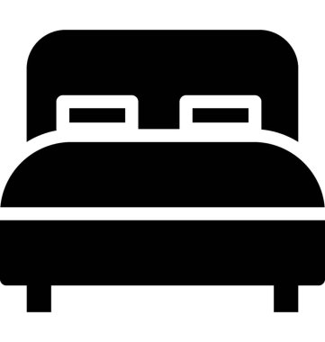  Yatak vektör simgesi