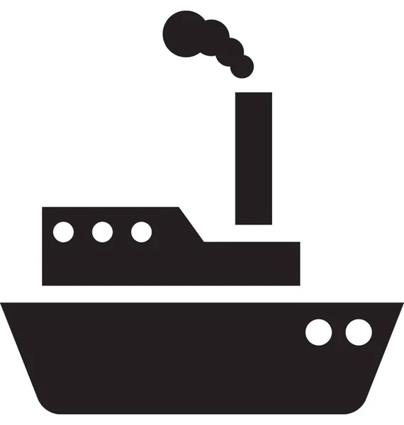 Ship Vector Icon — Stock Vector