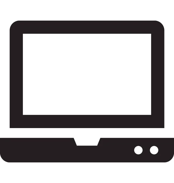 Icône vectorielle ordinateur portable — Image vectorielle