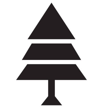  Çam ağacı vektör simgesi