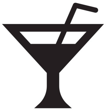  Kokteyl vektör simgesi