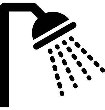  Duş vektör simgesi