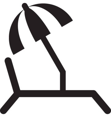  Vektör simge güneşlenmek