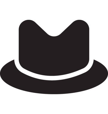  plaj şapka vektör simgesi