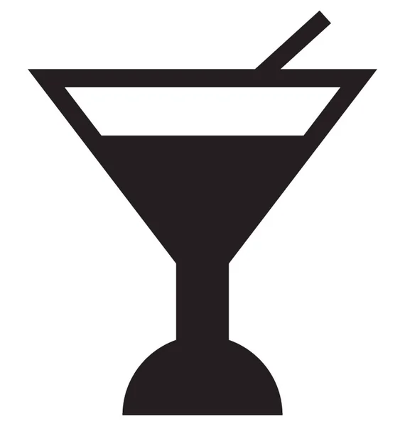 Cocktail vector pictogram — Stockvector