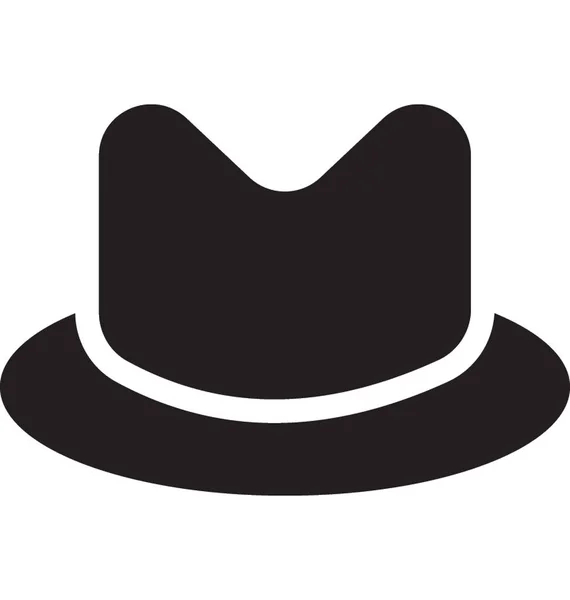 Пляжний капелюх векторна іконка — стоковий вектор