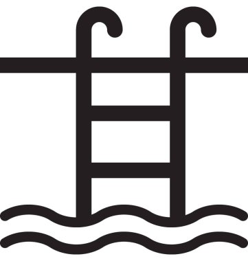  Yüzme vektör simgesi