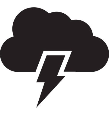  Fırtına vektör simgesi