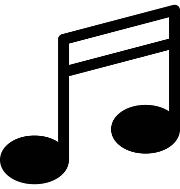  müzik notu vektör simgesi