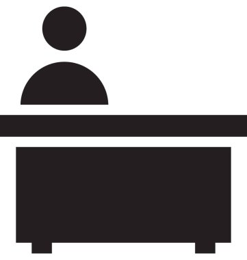  Resepsiyon Vektörü Simgesi