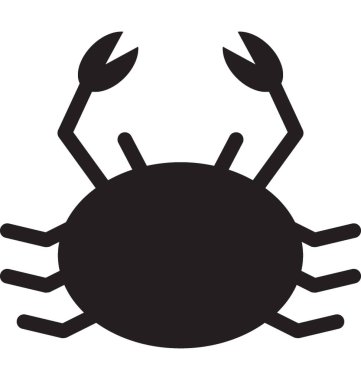  Yengeç vektör simgesi