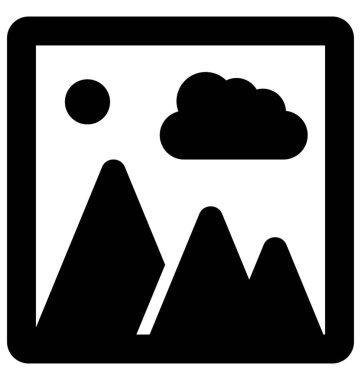  Manzara vektör simgesi