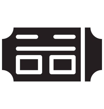  Bilet vektör simgesi