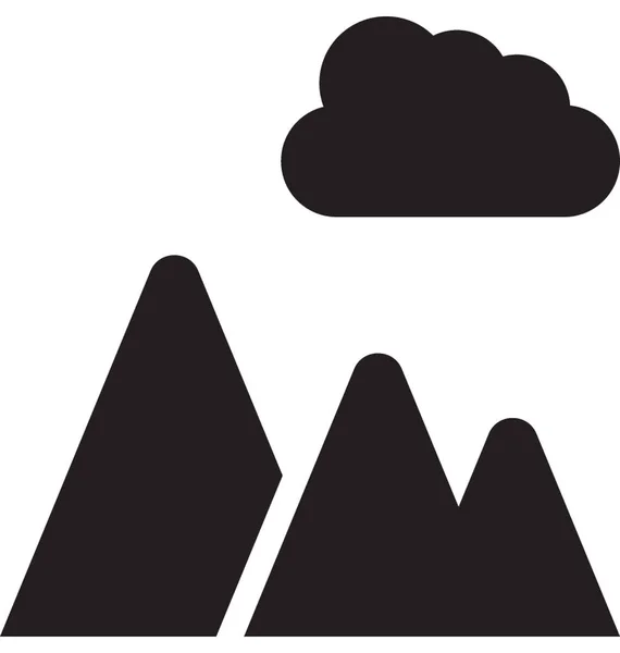 Icône vectorielle montagne — Image vectorielle