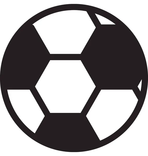 Vector de fútbol icono — Archivo Imágenes Vectoriales