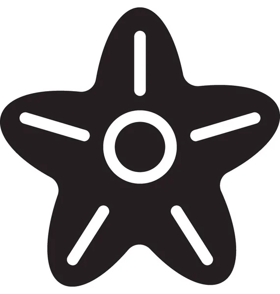 Icône vectorielle étoile de mer — Image vectorielle