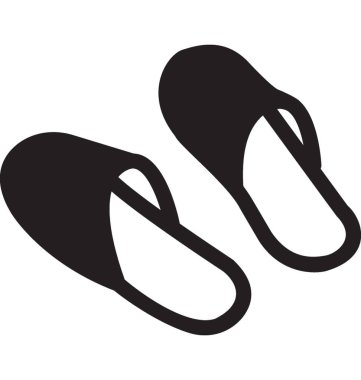 flip flops vektör simgesi