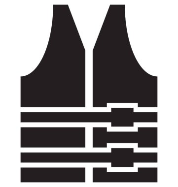  Can yeleği vektör simgesi