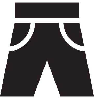  Şort vektör simgesi