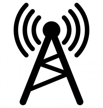  Kablosuz anten vektör simgesi